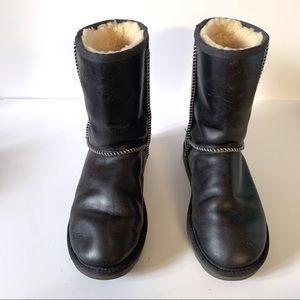 Dark blue charcoal ugg boots